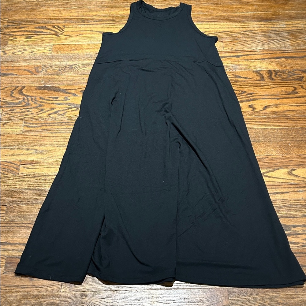 Elegant Black Tank Top Dress - Picture 3 of 9